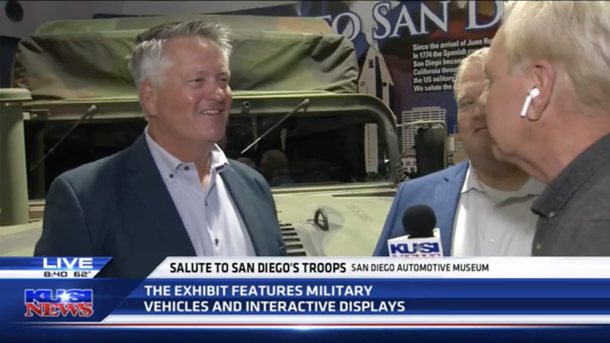 KUSI Highlights Automotive Museum's Military Salute