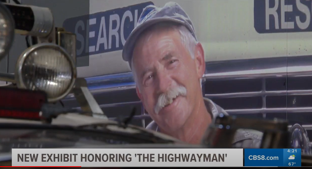 CBS 8 Highlights the new Highway Man Exhibit
