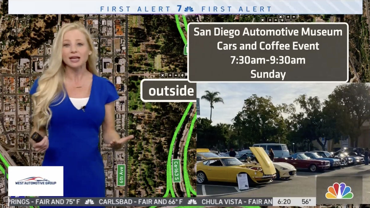 NBC Highlights Weather for May's Cars & Coffee