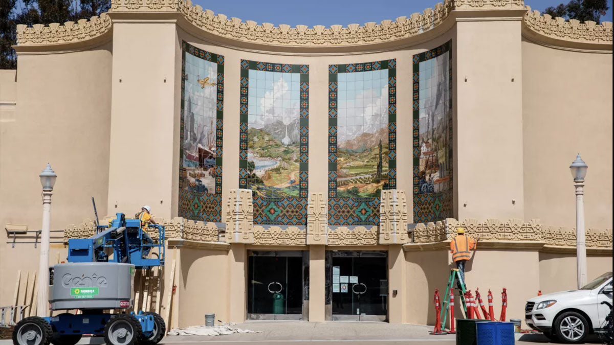 San Diego Automotive Museum Facade Painstakingly Restored