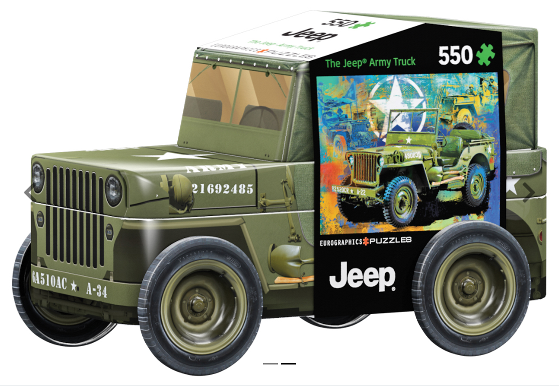 Jeep Army Truck Tin