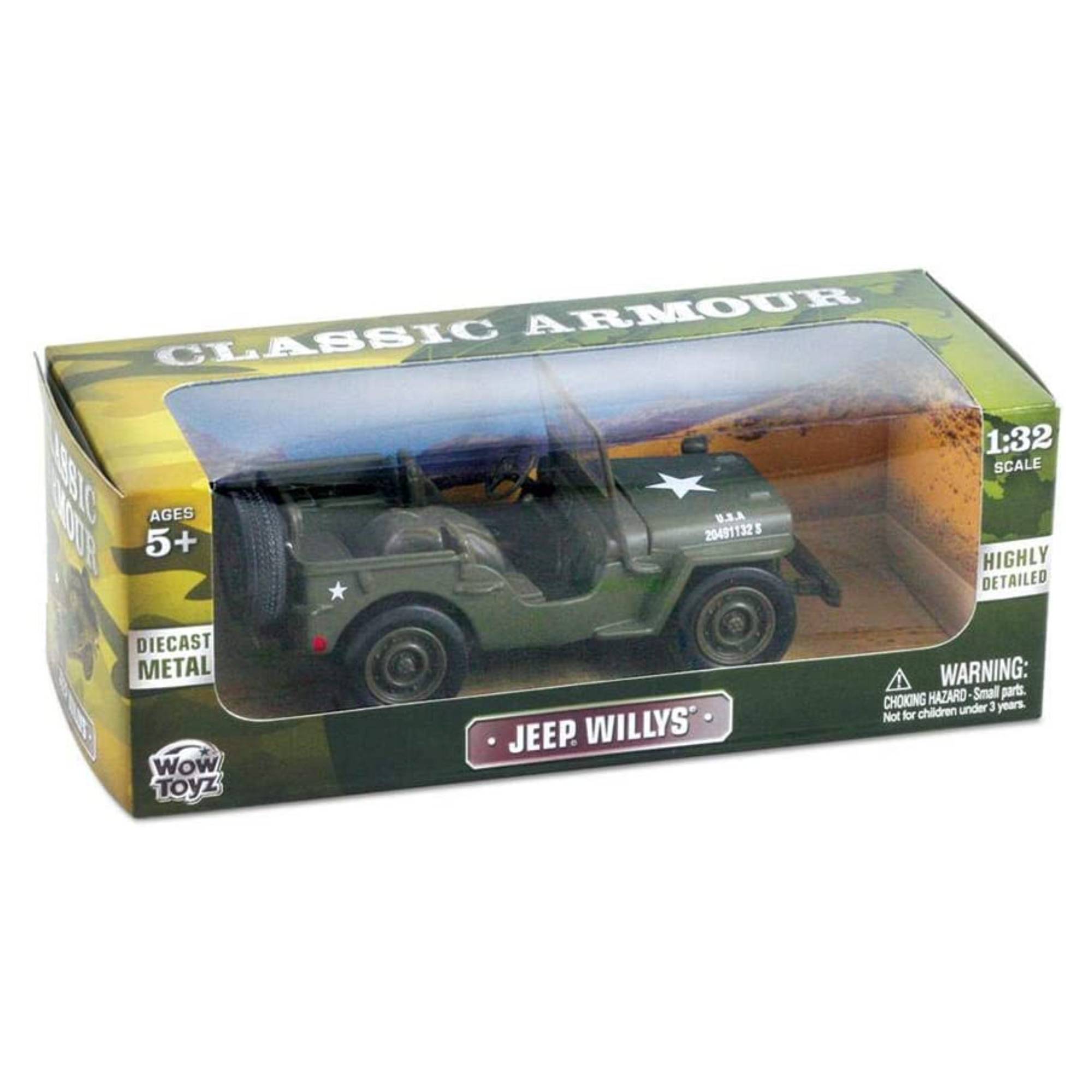 Classic Armour Willys Jeep Diecast Toy