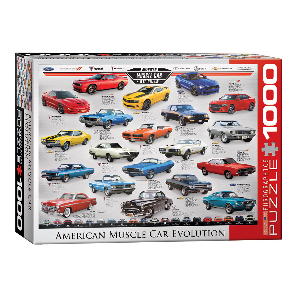 American Muscle Car Evolution 1,000-Piece Puzzle