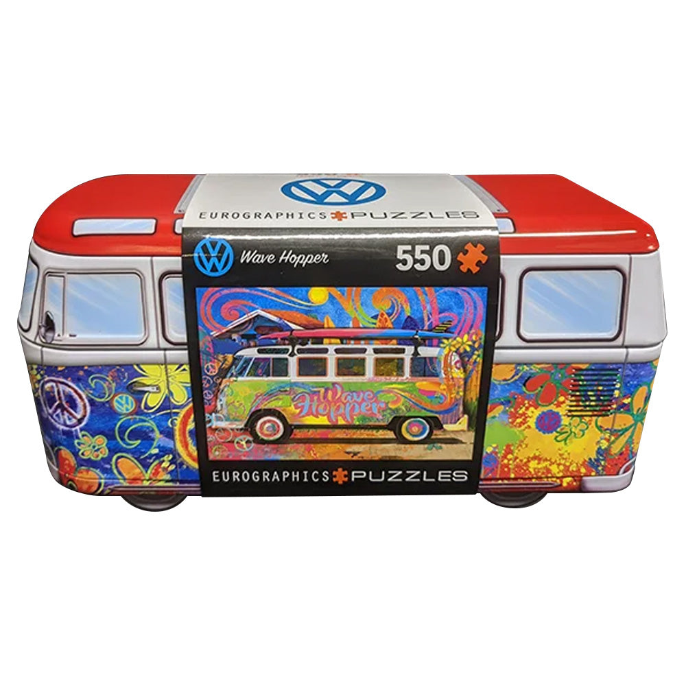 VW Wave Hopper 550-Piece Puzzle in Collectible Tin with Poster
