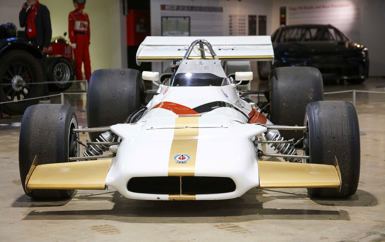 The 1970 BRM on exhibit at the San Diego Automotive Museum