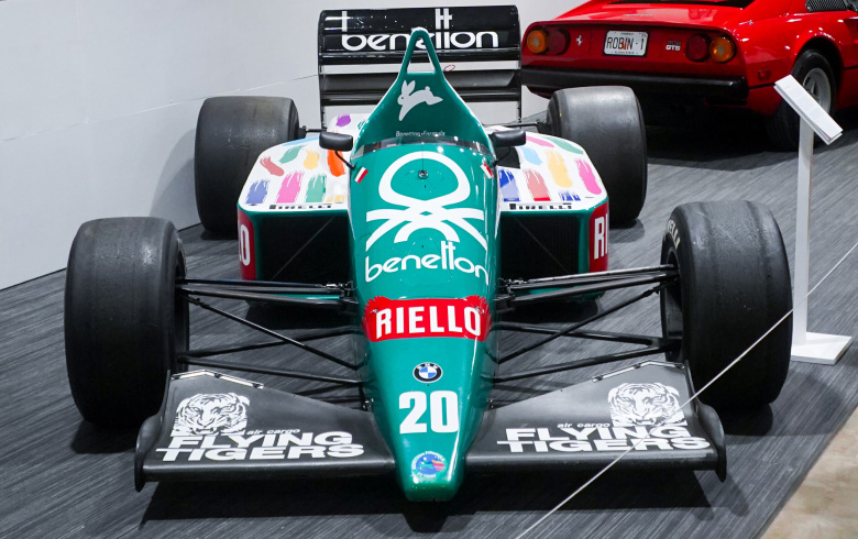 1986 Benetton B186-05 on display at the San Diego Automotive Museum