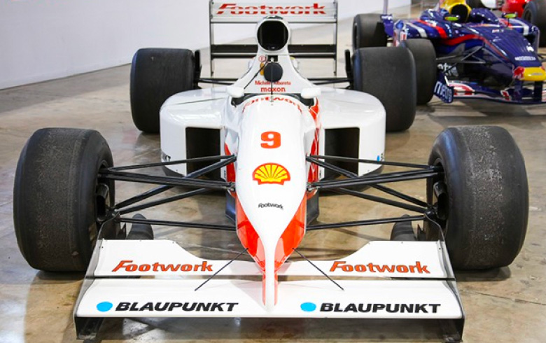 1991 Footwork Arrows FA12 on display at the San Diego Automotive Museum