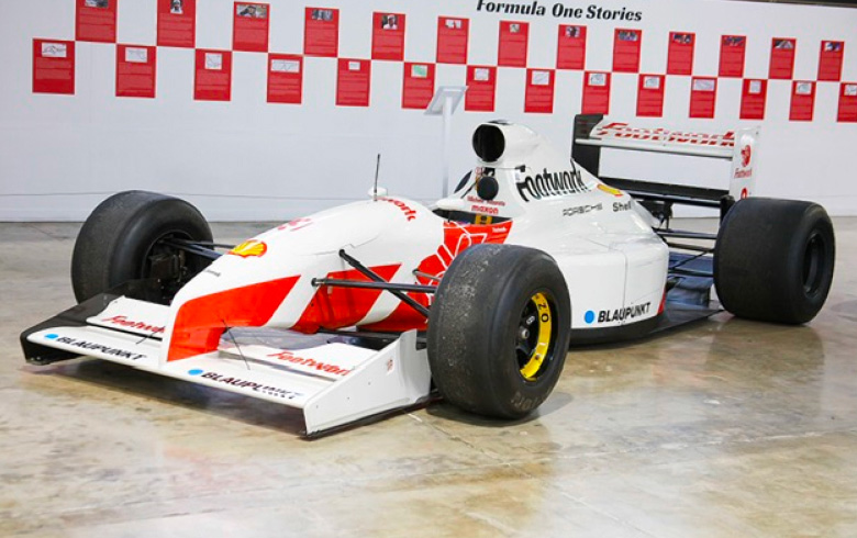 1991 Footwork Arrows FA12 on display at the San Diego Automotive Museum