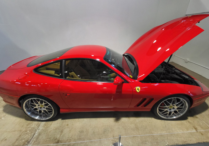 2000 Ferrari 550 Maranello on display at the San Diego Automotive Museum