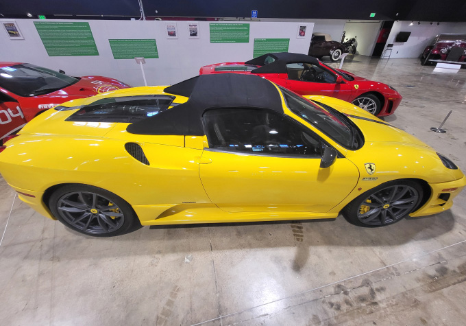2009 Ferrari 430 16M on display at the San Diego Automotive Museum
