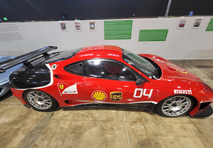 Ferrari 360 NGT Michelotto on display at the San Diego Automotive Museum