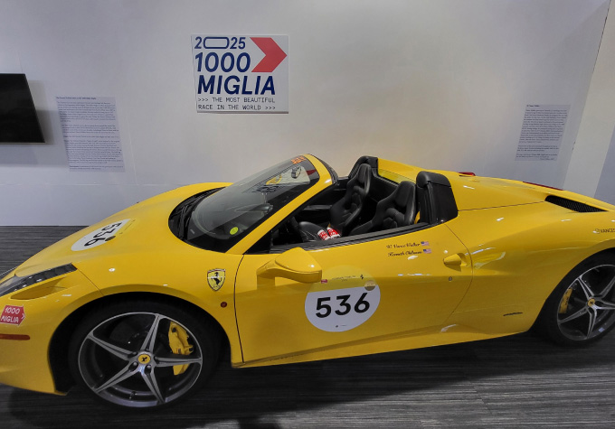 Ferrari 458 Spider on display at the San Diego Automotive Museum