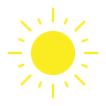 Sun icon in yellow